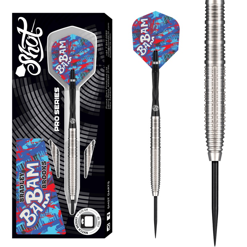 Shot Bradley Brooks Darts – Steel Tip – 90% Tungsten – Gen 2 23g