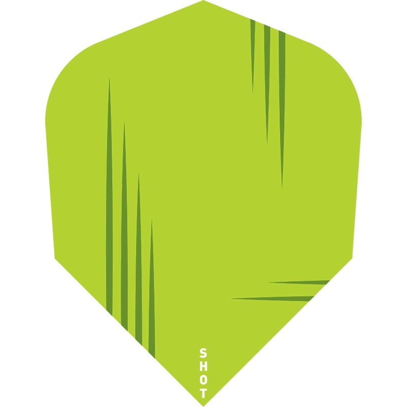 *Shot Dart Flights – 100 Micron – Std – No6 – Zen – Ki – Green