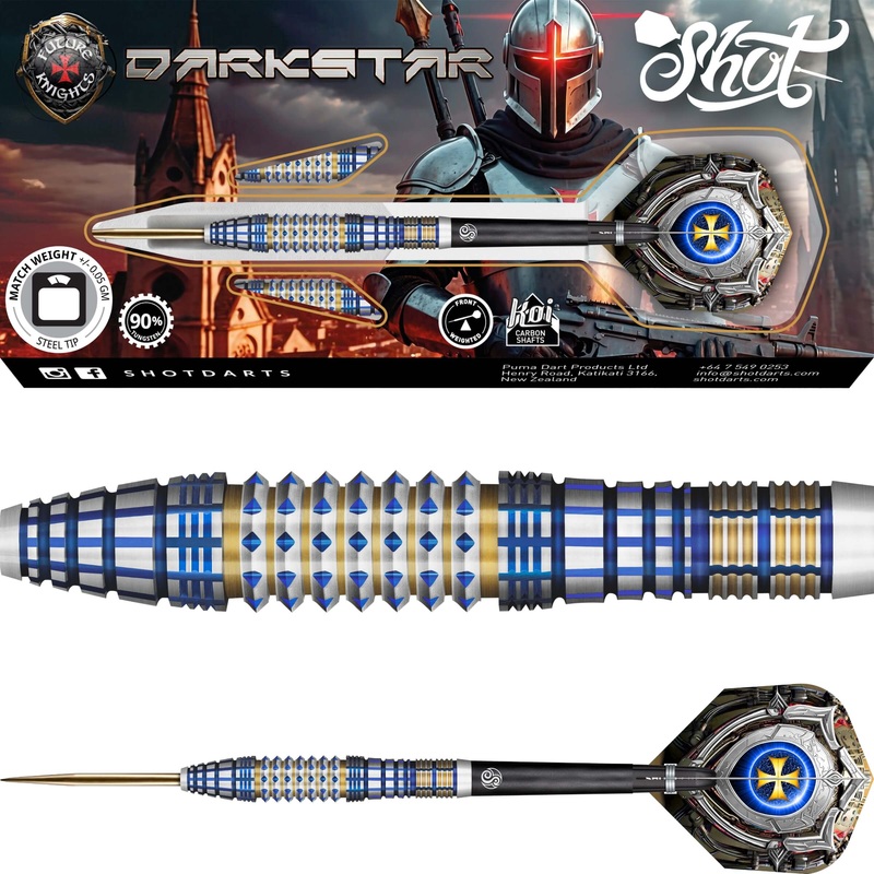 Shot – Future Knights Darkstar Darts – Steel Tip – 90% Tungsten – 23g 24g 25g 23 grams