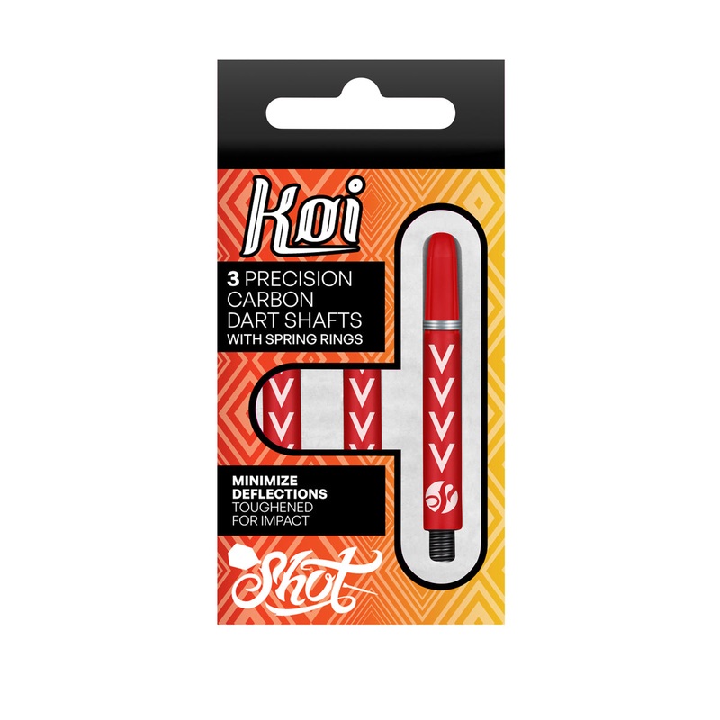Shot Koi Carbon Dart Shaft-Michael Smith Red-Short