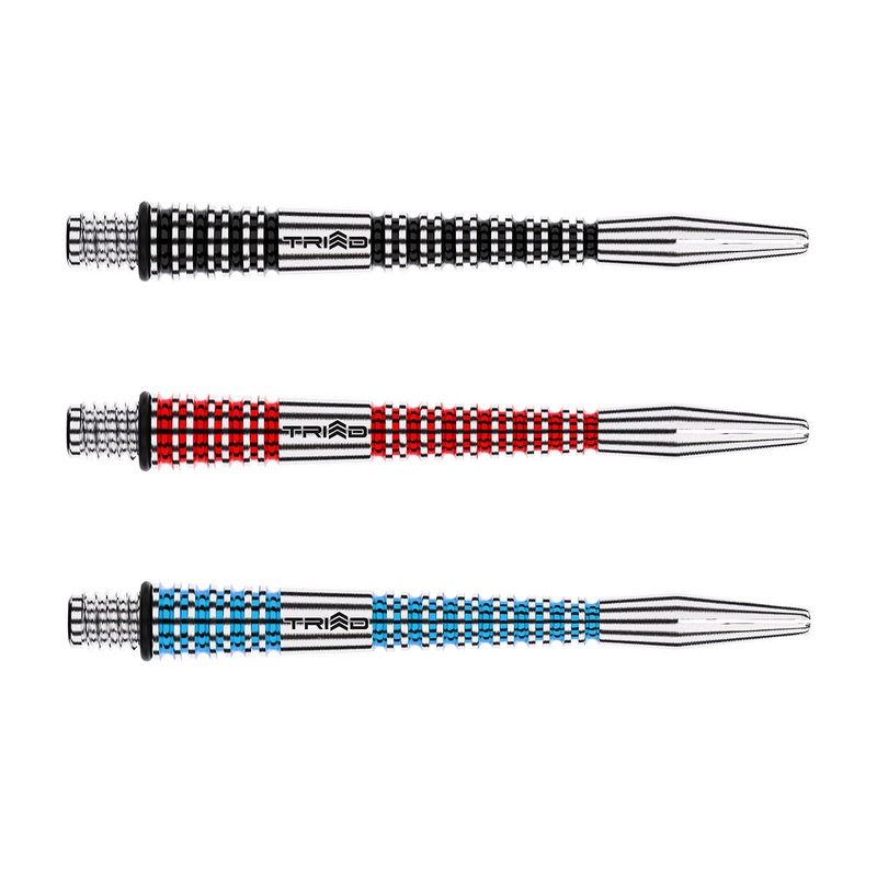 Triad RX Aluminium Dart Stems / Shafts by Winmau Short Black