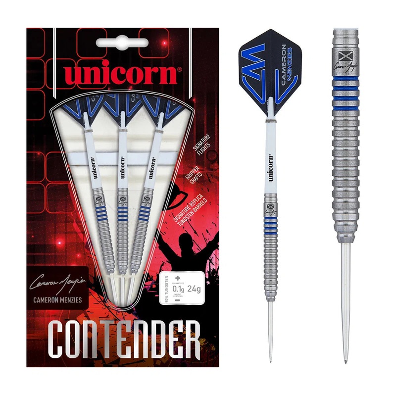 Unicorn Cameron Menzies Contender Phase 2 90% Tungsten Steel Tip Darts 23 GRAM