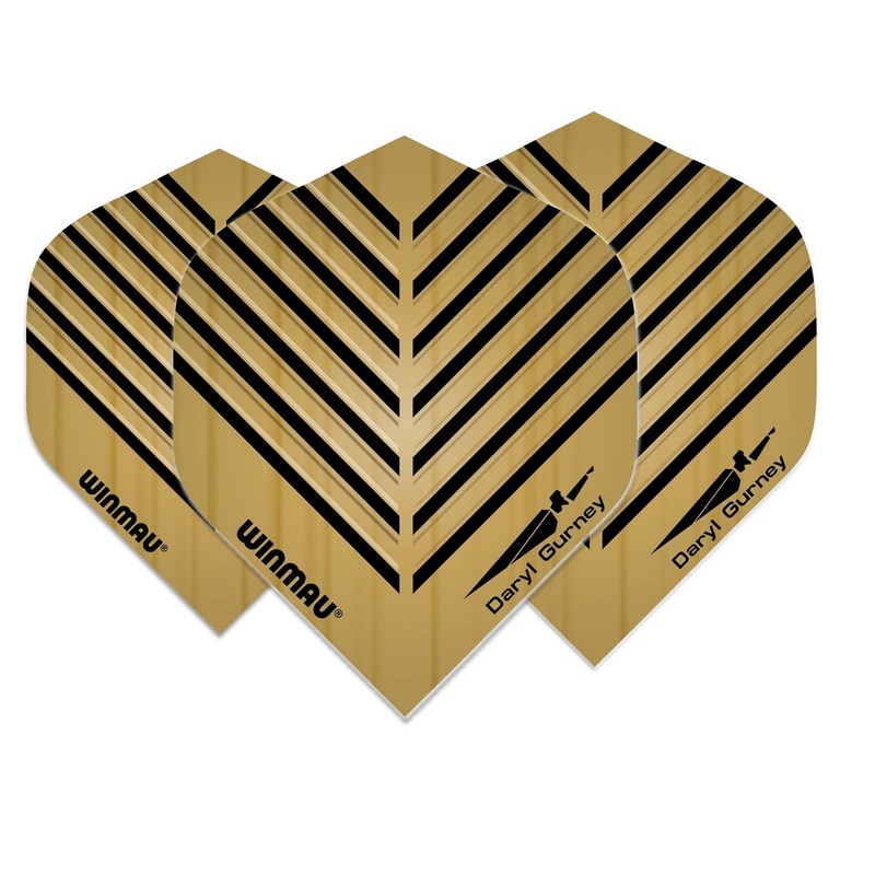Winma Daryl Gurney Dart Flights 100 micron Standard Gold Gold