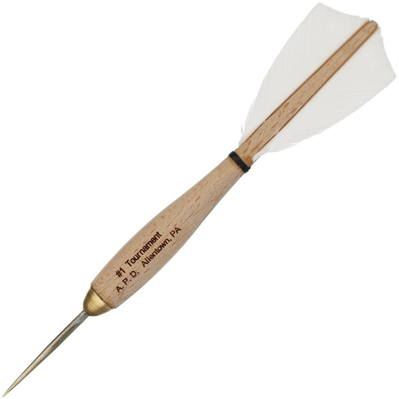 American Pro Dart Woody Steel Tip Darts – 13.5gm White (4 Sets)