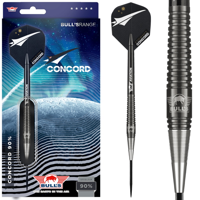 Bull’s NL Concord 90% Tungsten 24 gram Steel Tip Dart Set