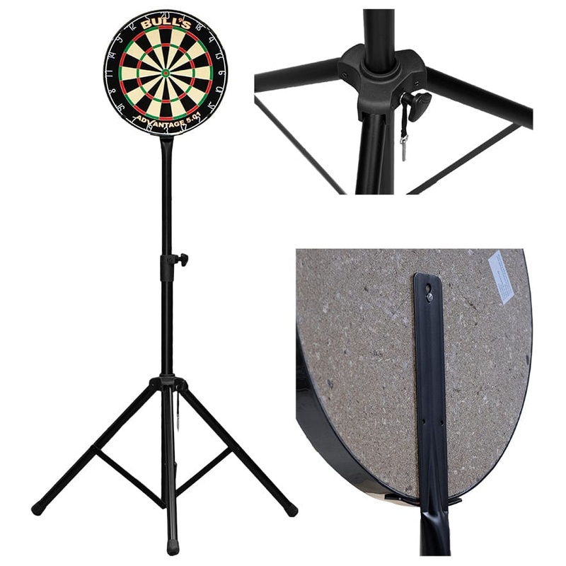 Bulls – Freestanding Dartboard Travel Stand – 45 Second Setup – Mobile Dart Stand