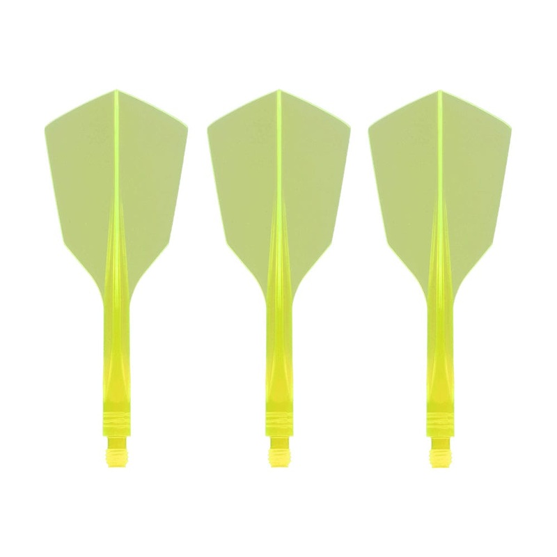 Condor AXE 120 Dart Flights – Narrow – Neon Yellow Short