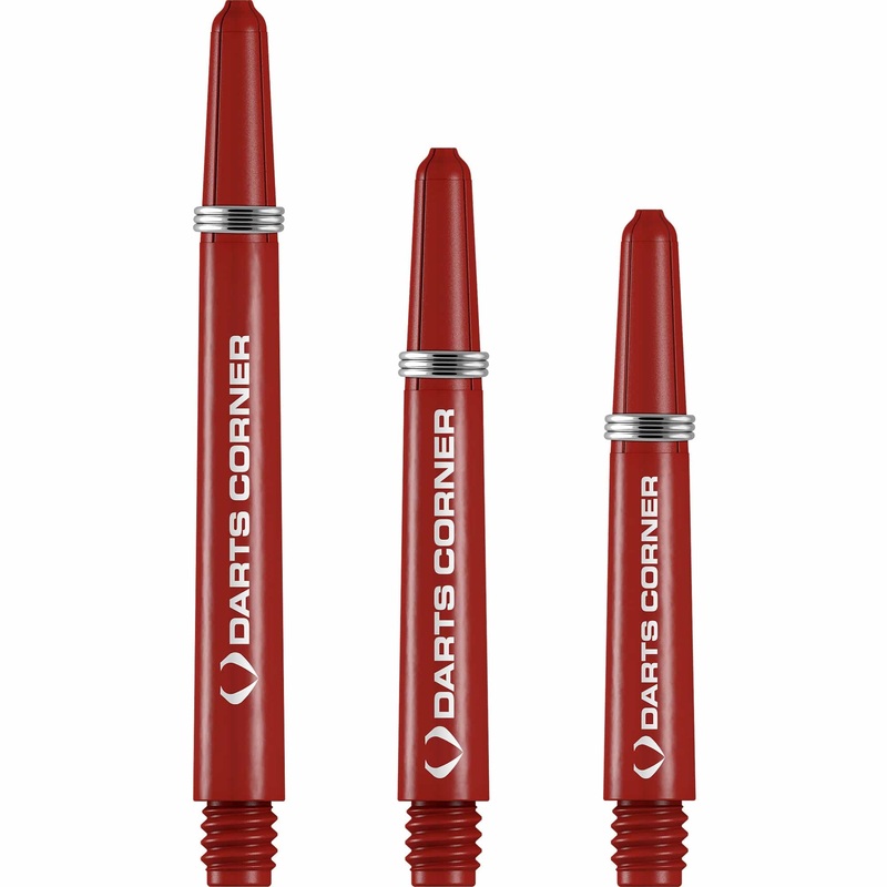 Darts Corner Nylon Dart Shafts – VALUE PACK – 5 Sets – Red Medium