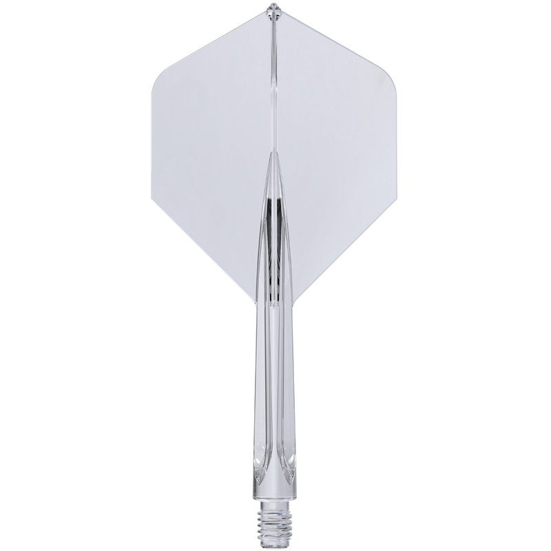 Forge Clear All-In-One Dart Flights by Unicorn Medium