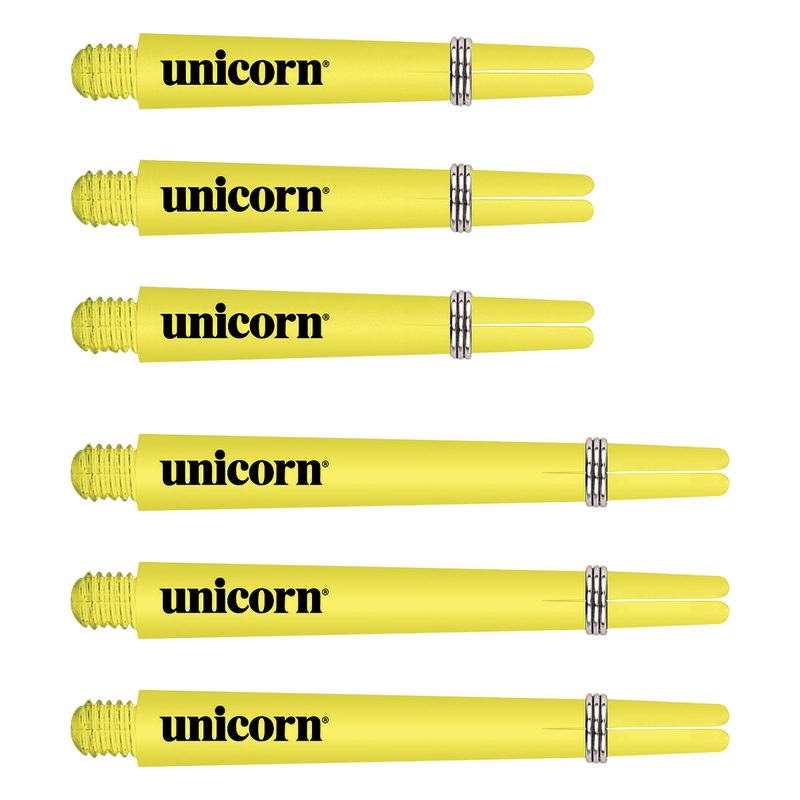 Gripper 3 Flair Yellow Dart Stems / Shafts by Unicorn Short