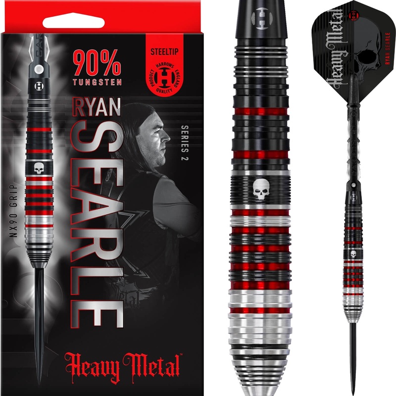Harrows – Ryan Searle Series 2 Darts – Steel Tip – 90% Tungsten – 22g 23g 24g 26g 30g 32g 22 grams