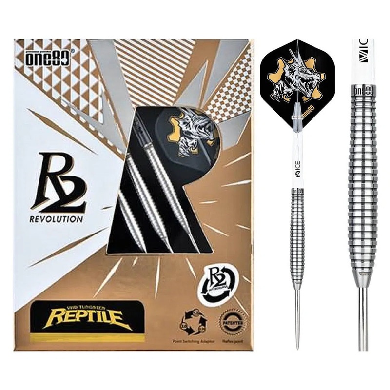 One80 Re-ptile (R2 Interchange) 90% Tungsten Steel Tip Darts 22 GRAM