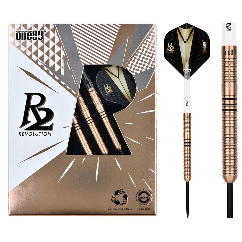 One80 Re-vamp (R2 Interchange) 90% Tungsten Steel Tip Darts 24 GRAM