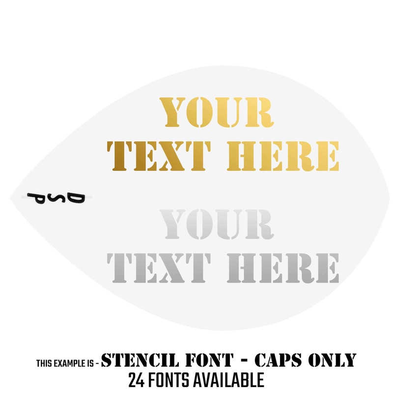 Personalised Flights – Hot Foil – 5 Sets – Poly Plain – Pear – White Default Title