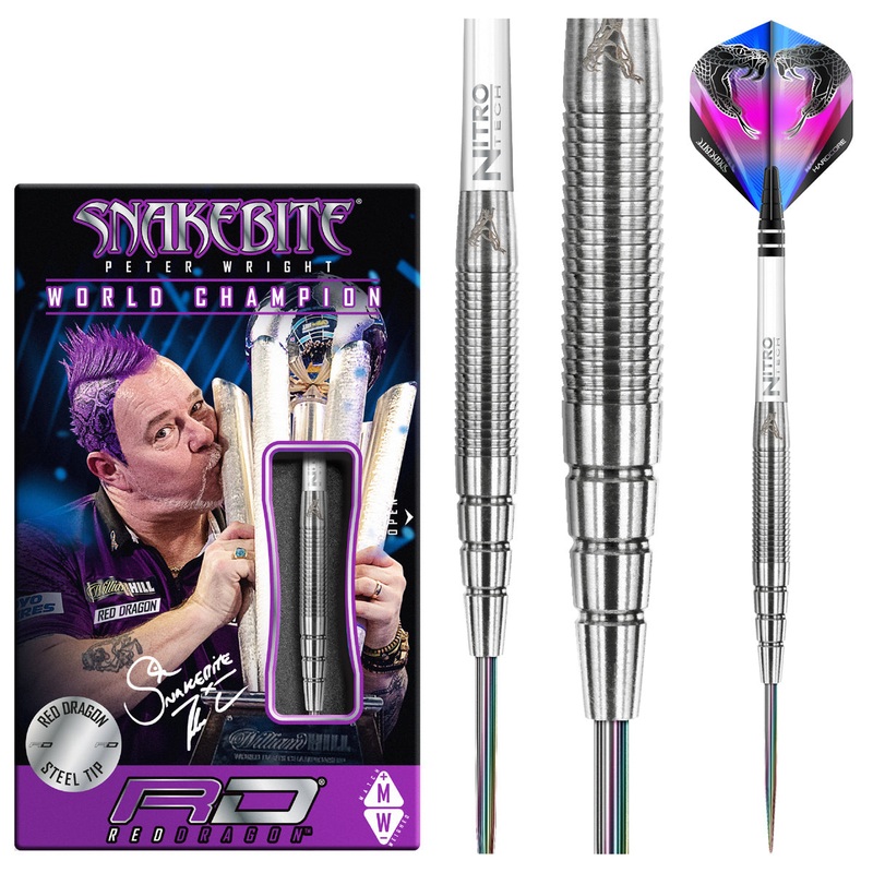 Peter Wright PL15 90% Tungsten Steel Tip Darts by Red Dragon 22 Gram