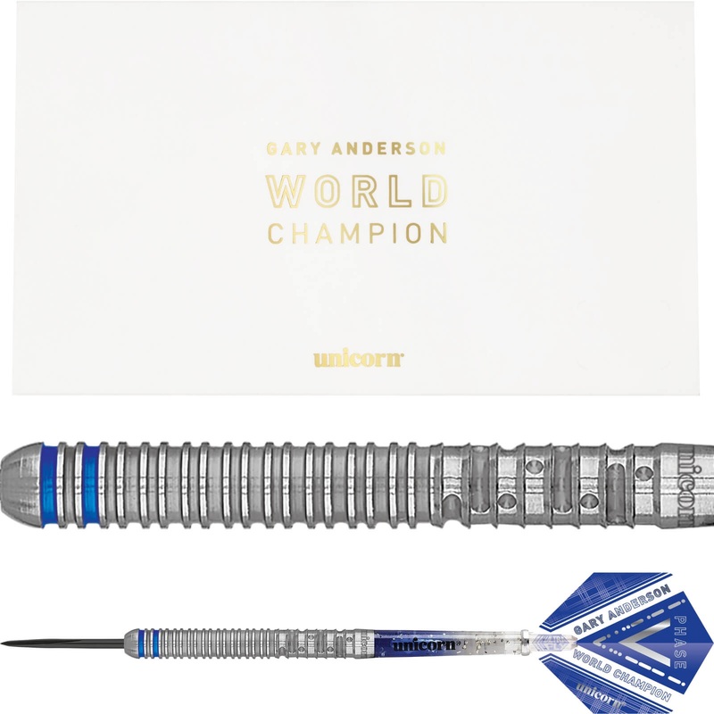 Unicorn – Gary Anderson Phase 5 Darts – Steel Tip – 90% Tungsten – 21g 22g 23g 24g 25g 21 grams
