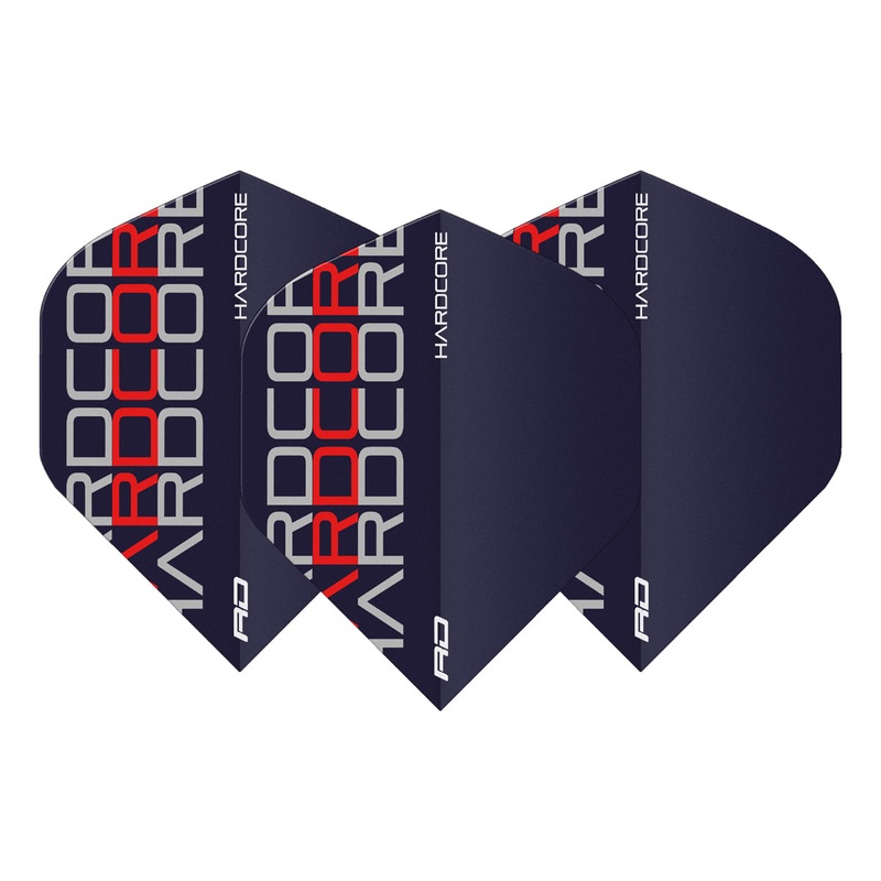 Hardcore XT Radical Red Triple Standard Dart Flights by Red Dragon