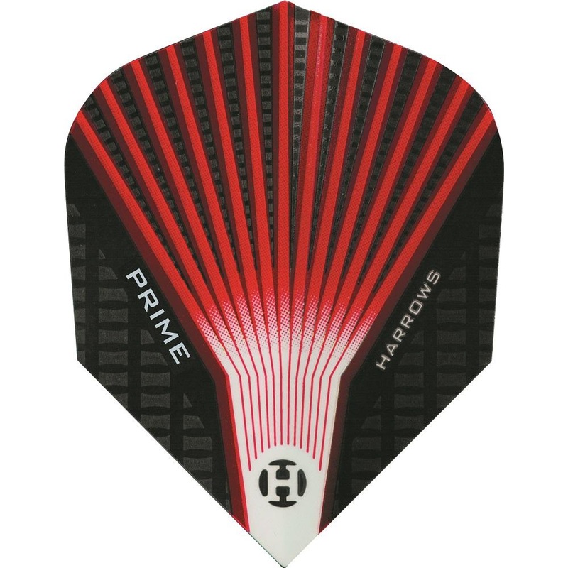 Harrows Prime Red Fan Tornado Dart Flights Red