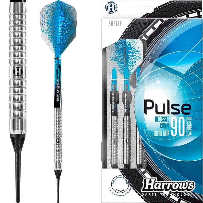 Harrows Pulse Darts – Soft Tip Tungsten – Made in England 18g