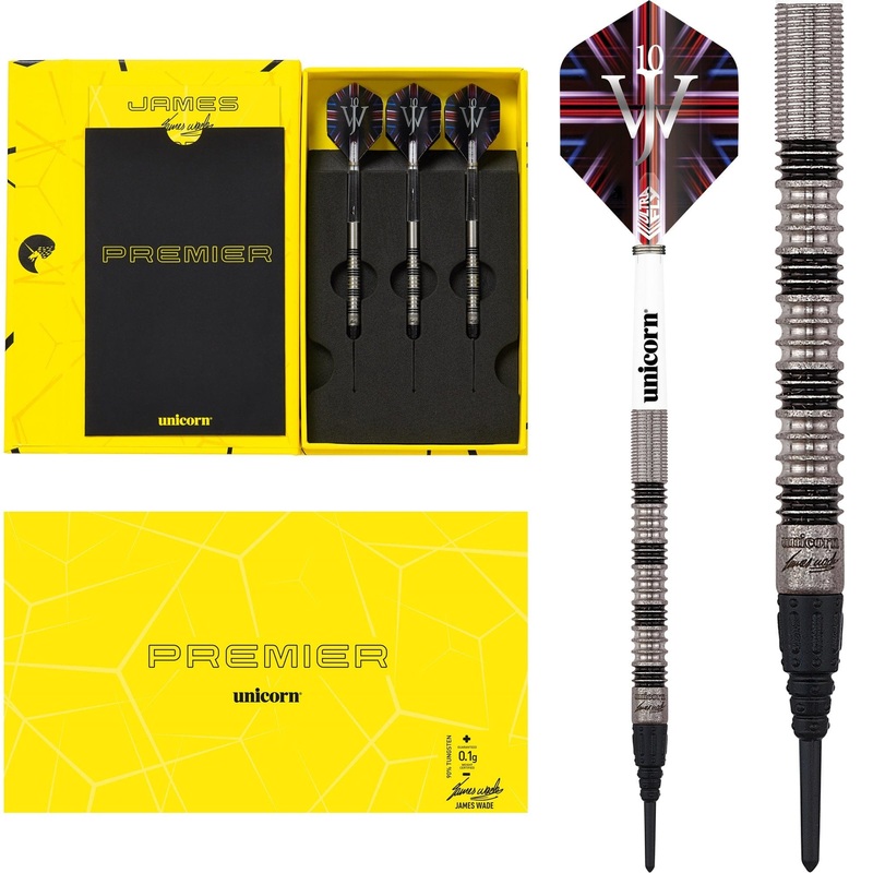 *James Wade Darts – Unicorn Soft Tip – The Machine – Maestro Premier 18g