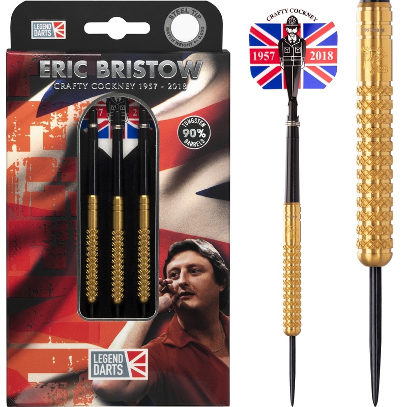 Legend Darts – Eric Bristow – Steel Tip – Cocked Finger – K1 – Gold 21g