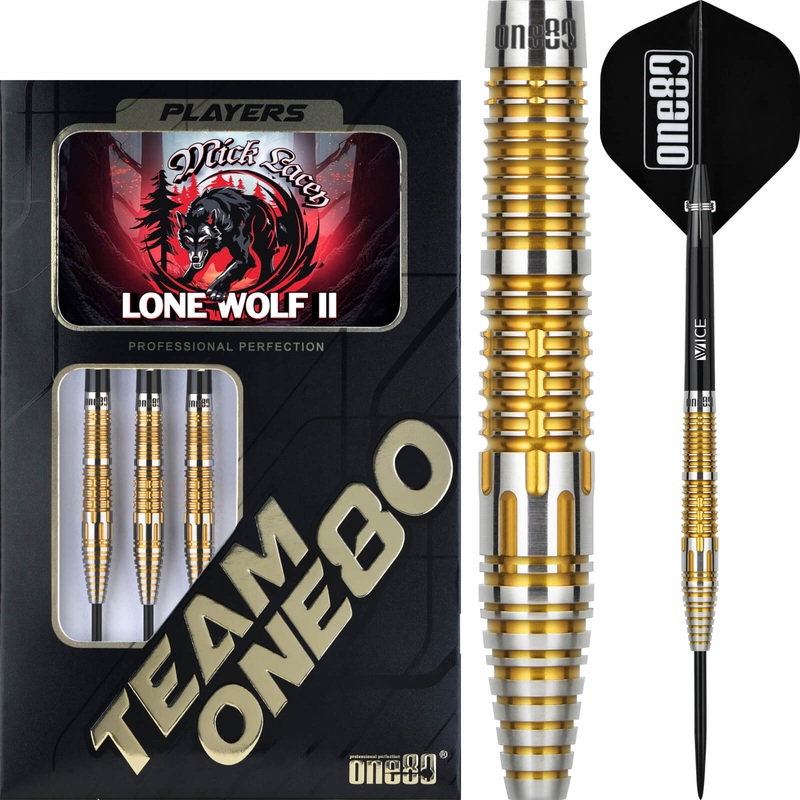 One80 – Mick Lacey II Darts – Steel Tip – 90% Tungsten – 23g