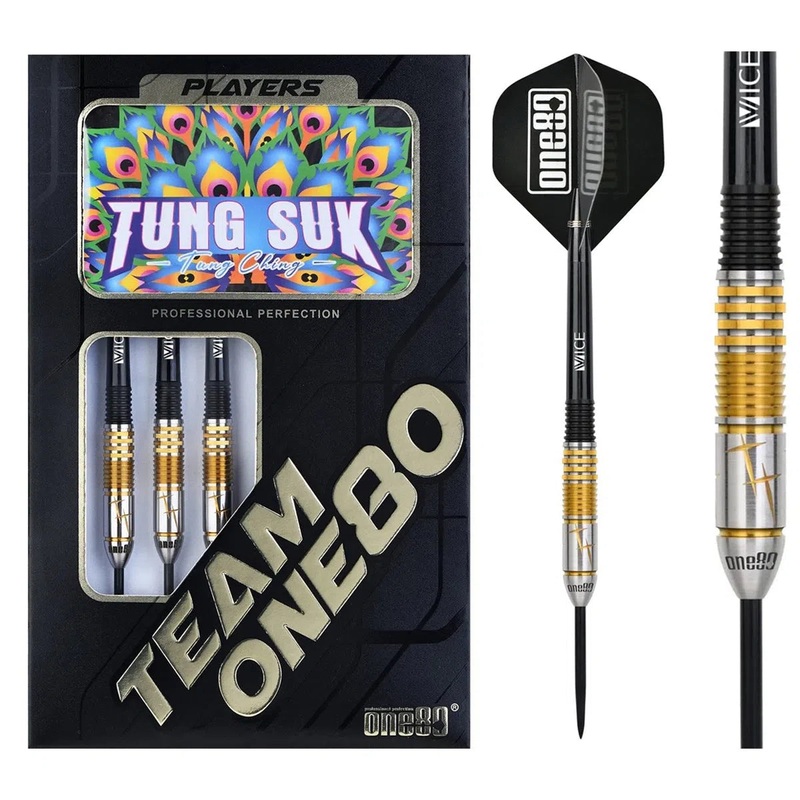 One80 Tung Suk 90% Tungsten Steel Tip Darts 23 GRAM