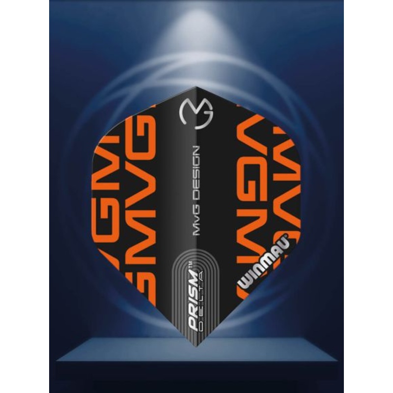 Prism Delta MvG (Michael Van Gerwen) Orange Logo Extra Thick Standard 100 Micron Poly metronic extra thick