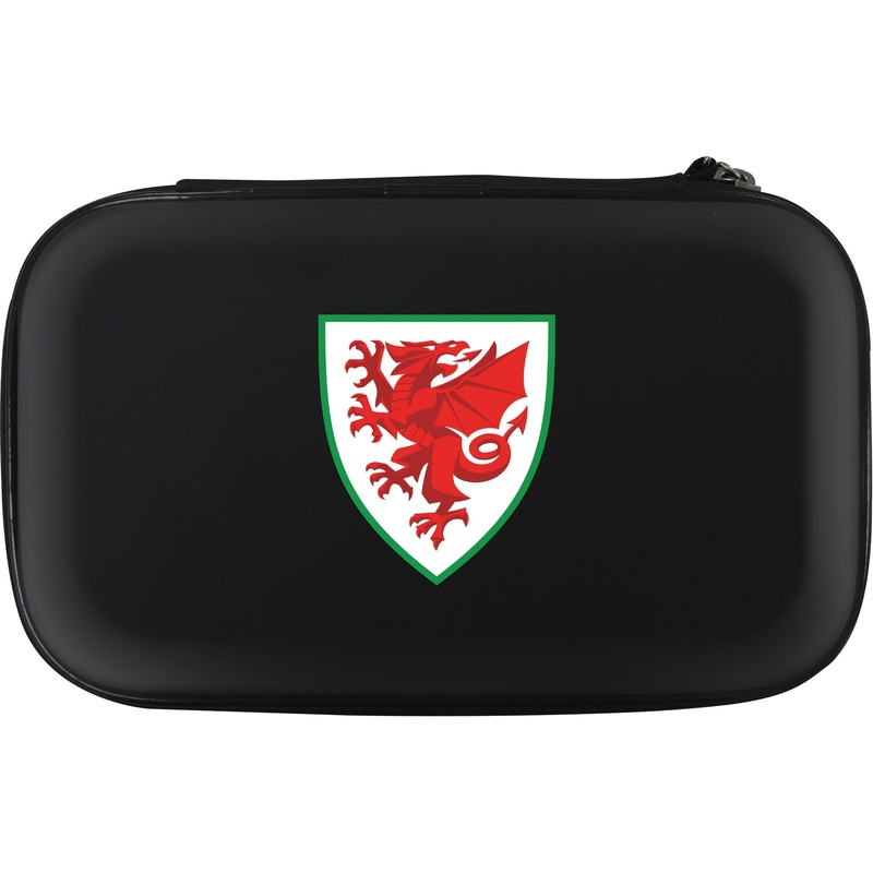 Wales FA – Cymru – Large Darts Case – Black – W1 – Welsh Crest