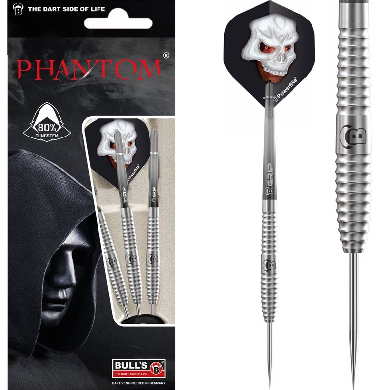BULL’S Phantom PT3 Darts – Steel Tip – 80% Tungsten – Ringed 21g