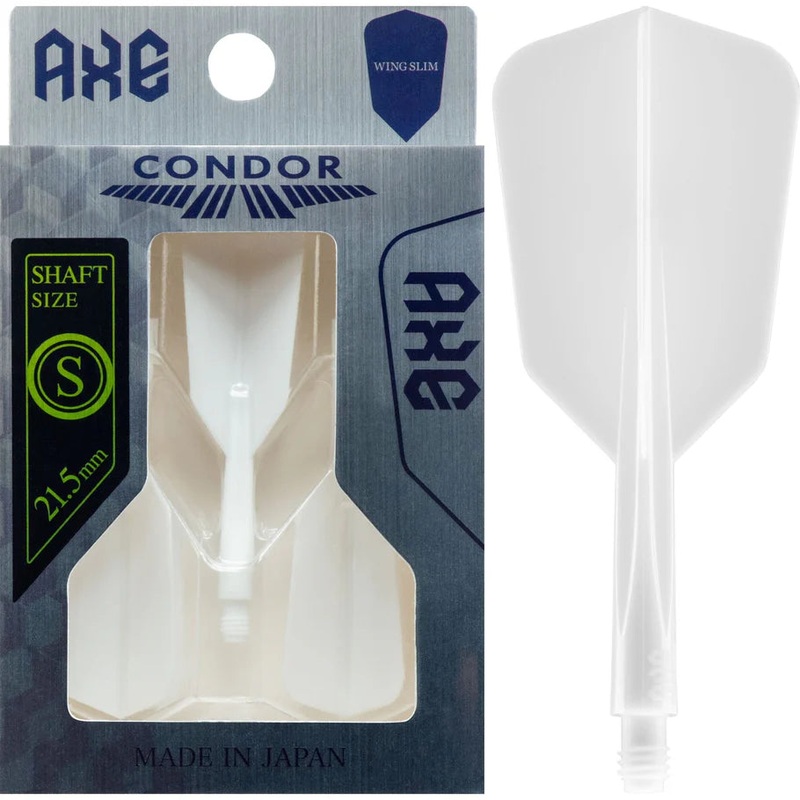 CONDOR AXE DART FLIGHT SYSTEM FLIGHTS – WING SLIM – SHORT – WHITE