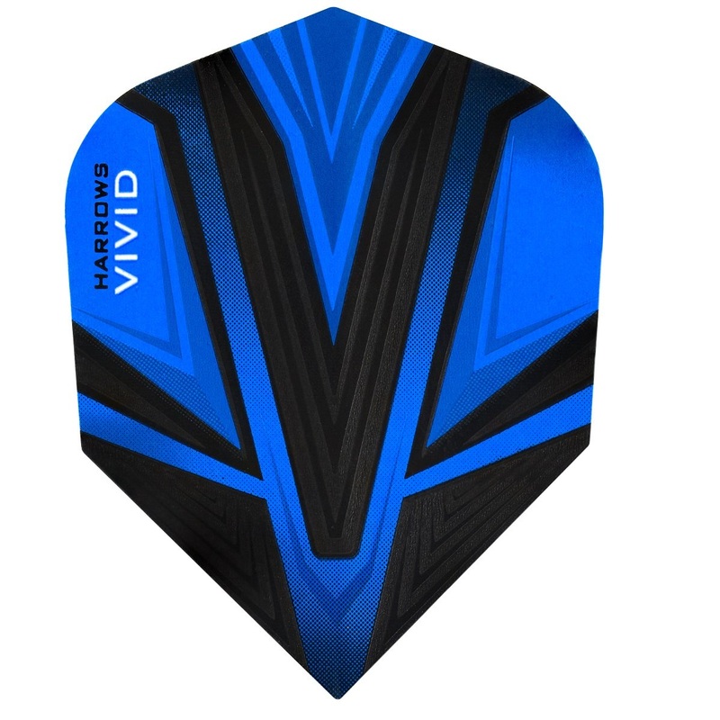 Harrows Vivid Blue Dart Flights Blue