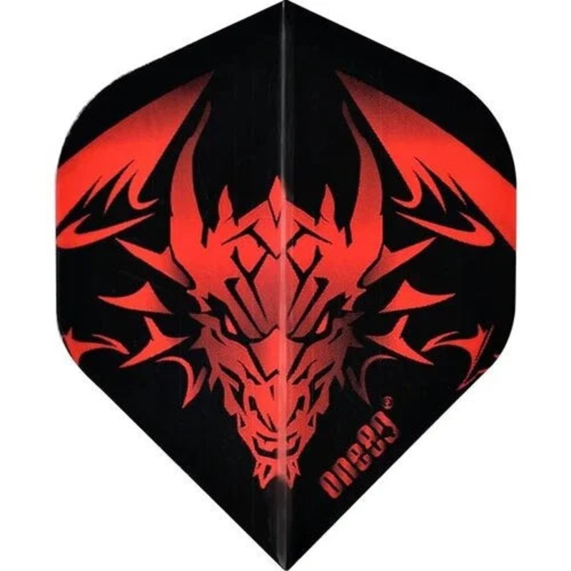 One80 Jim Williams Dragon Red Dart Flights Standard 100 Micron Poly