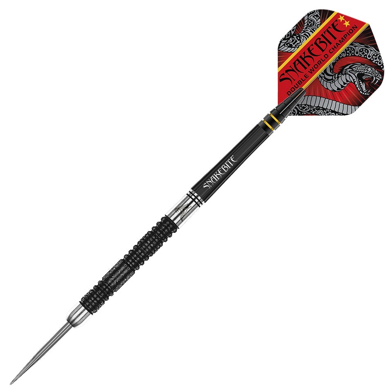 Red Dragon Peter Wright Snakebite Double World Champion SE Steel Tip Darts – 22gm
