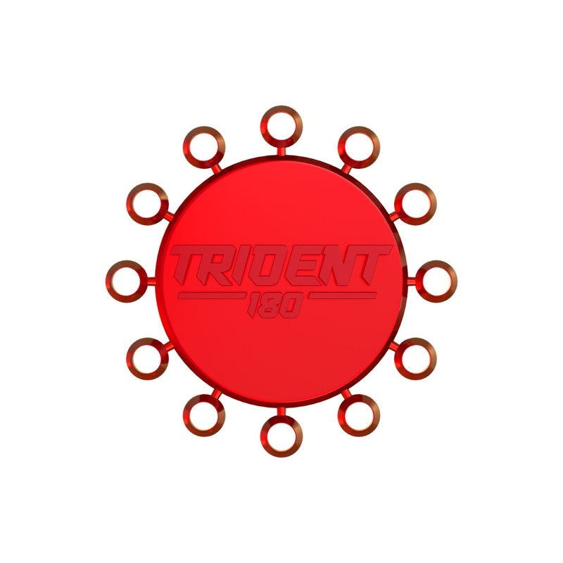 Red Dragon Trident 180 – Dart Point Cones Red