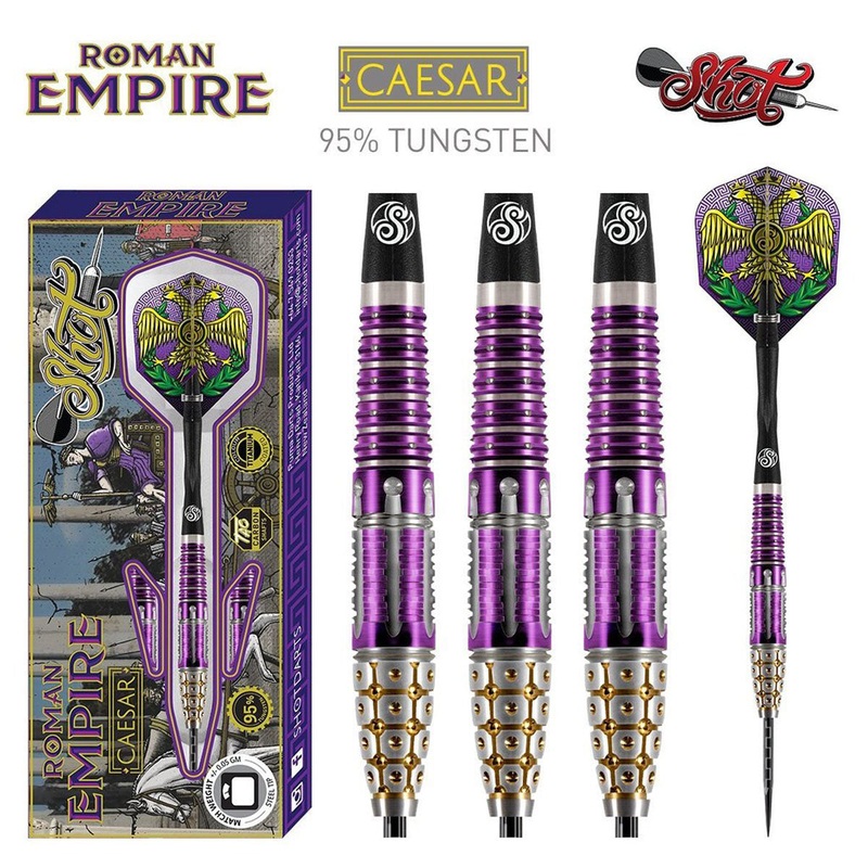 Roman Empire Caesar 95% Tungsten Steel Tip Darts by Shot 23 Gram