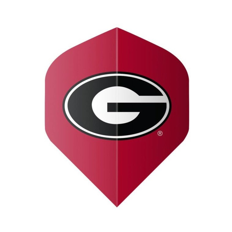 Shot NCAA Georgia Bulldogs Flight Set Red Standard 100 Micron Polymer