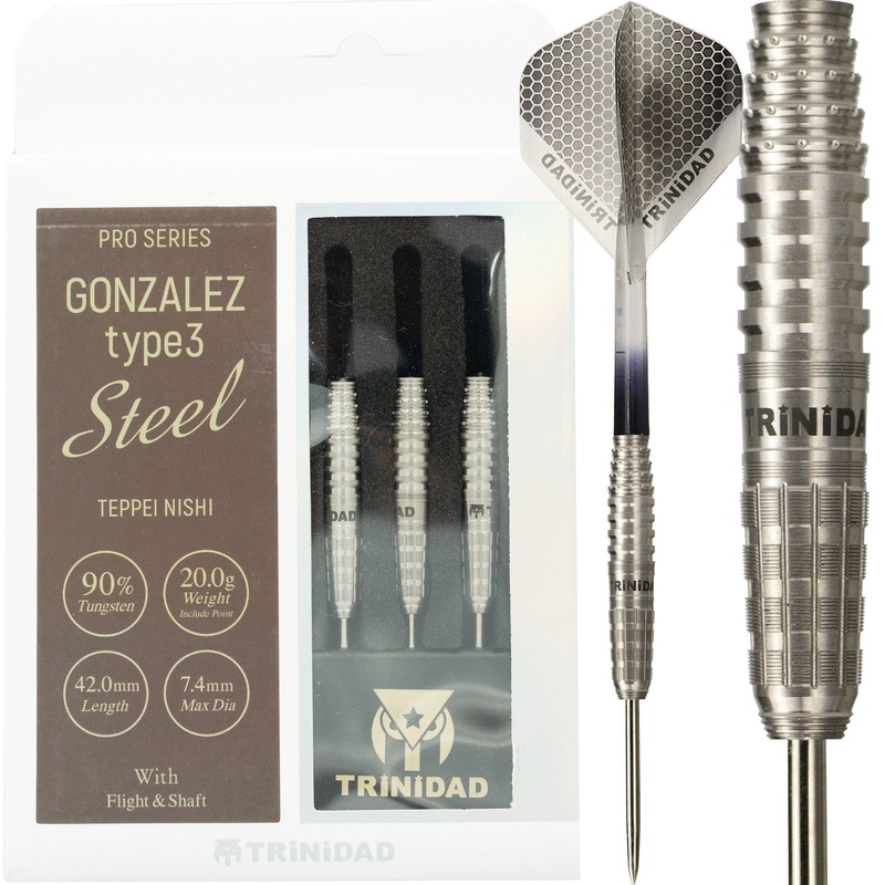 Trinidad Pro Darts – Steel Tip – 90% Tungsten – Gonzalez 3 – 20g