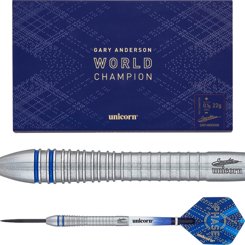 Unicorn – Gary Anderson Phase 6 Darts – Steel Tip – 90% Tungsten – 21g 22g 23g 24g 25g 21 grams