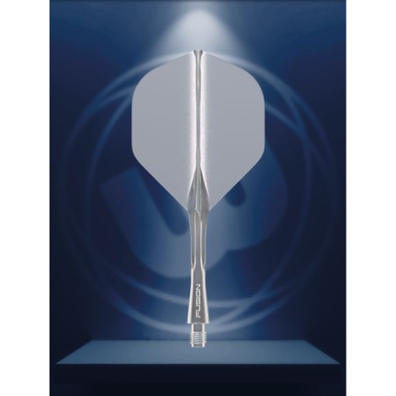 Winmau Fusion Integrated Flight & Shaft Dark Grey Smoke Intermediate Grey Intermediate (28mm in length excluding thread) Polycarbonate
