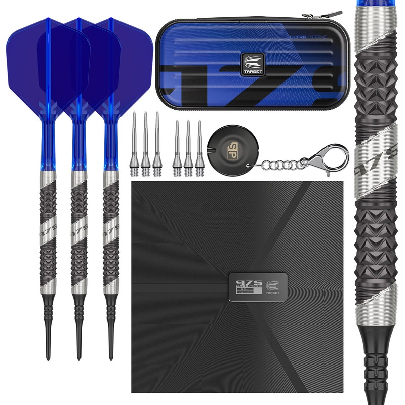 975 Ultra Marine 10 97.5% Tungsten Soft Tip Darts by Target 18 Gram