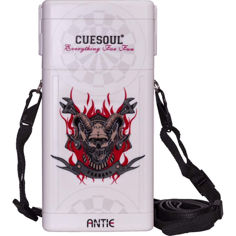 Cuesoul – Antie Dart Case – Printed Design – Ghost – White