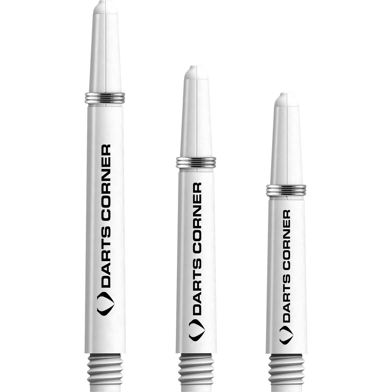 Darts Corner Nylon Dart Shafts – VALUE PACK – 5 Sets – White Medium