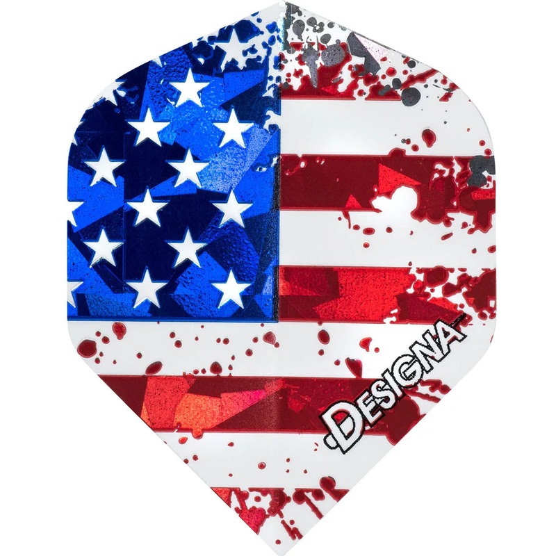 Designa Patriot Dart Flights – Hologram – Standard – USA