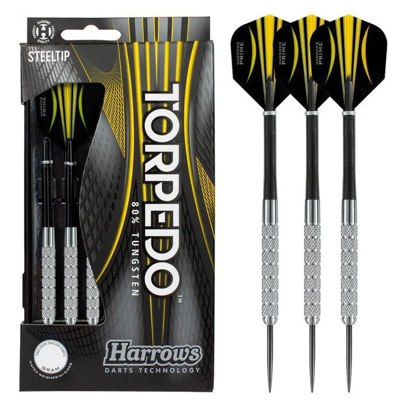 Harrows Torpedo 80% Tungsten Steel Tip Darts 21 GRAM