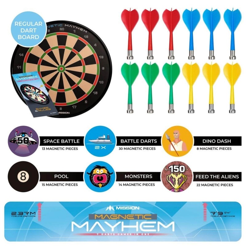 Mission – Magnetic Mayhem – A Fun And Safe Magnetic Dart Board Set For The Whole Family!