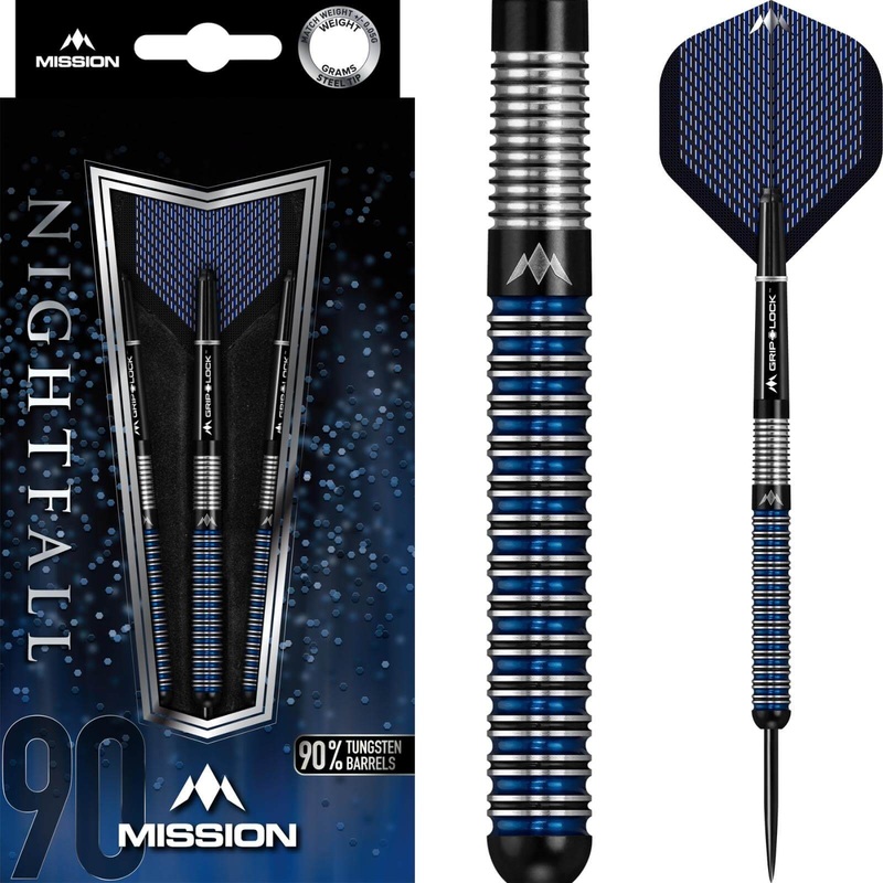 Mission – Nightfall M1 Darts – Steel Tip – 90% Tungsten – 21g 23g 25g 27g 21 grams