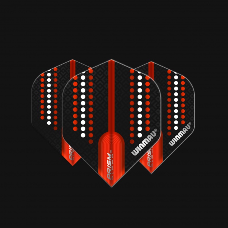 Prism Alpha Dots Black & Red Extra Thick Standard 100 Micron Poly metronic extra thick