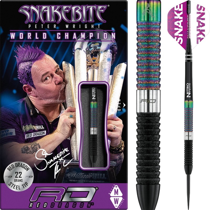 Red Dragon – Peter Wright World Champion Diamond Fusion SE Darts – Steel Tip – 90% Tungsten – 20g 22g 24g 20 grams