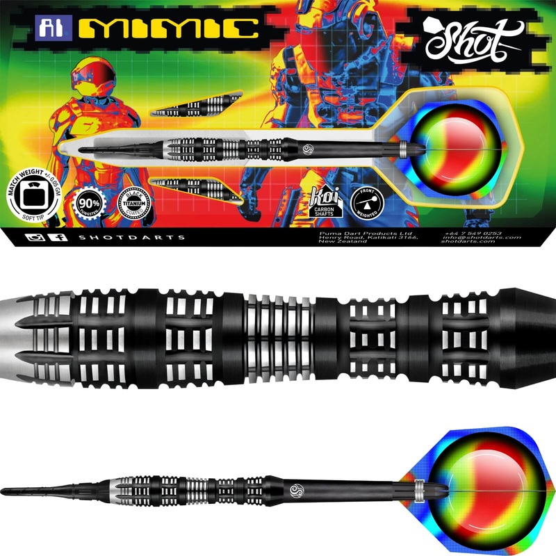 Shot – AI Mimic Darts – Soft Tip – 90% Tungsten – 20g